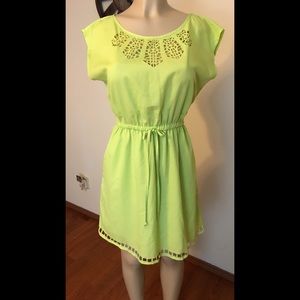 Neon Green Midi Dress